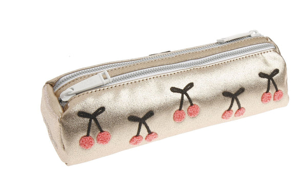 Pencil Case double - Cherry Pompon