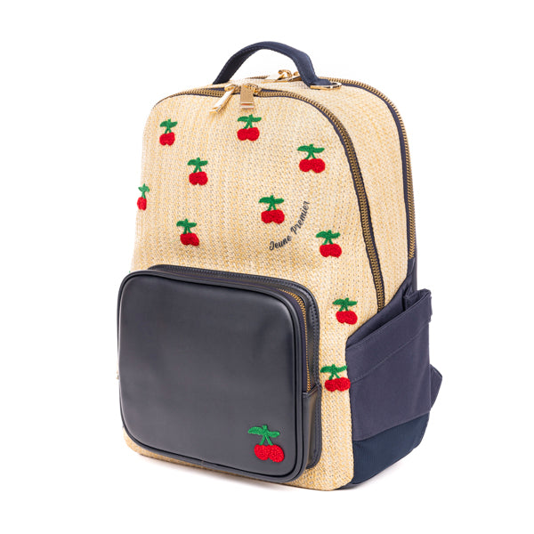 Rucksack New Bobbie - Raffia Cherry