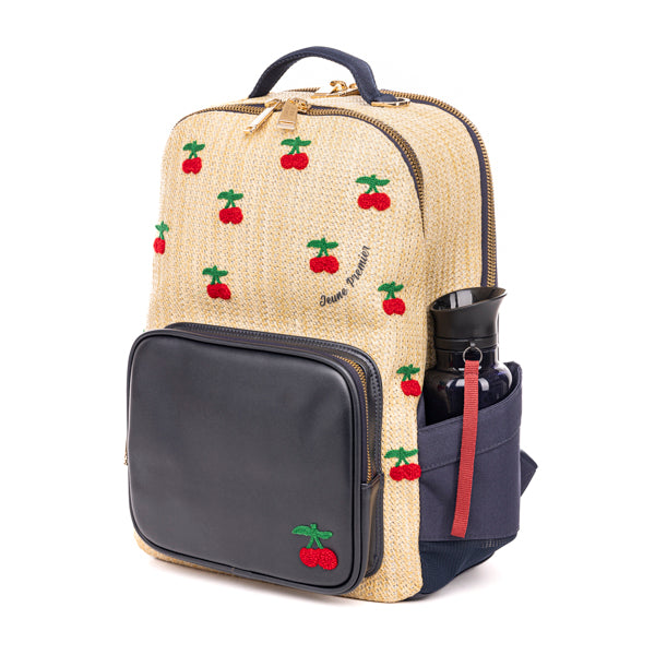 Rucksack New Bobbie - Raffia Cherry