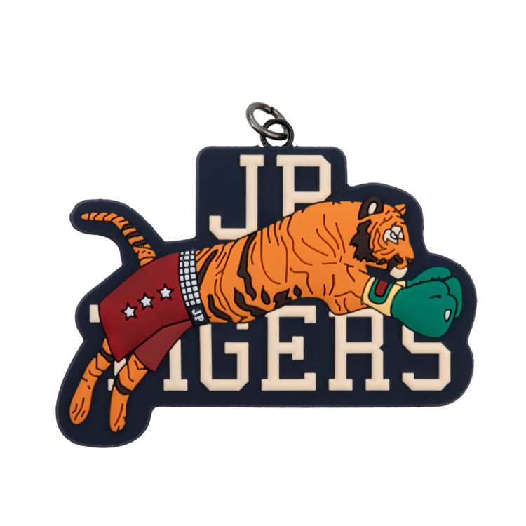 Keychain Charm - Boxing Tiger (Navy mélange)