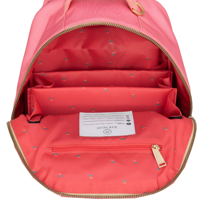 Organizer Backpack Bobbie - Smiley Cherry Red