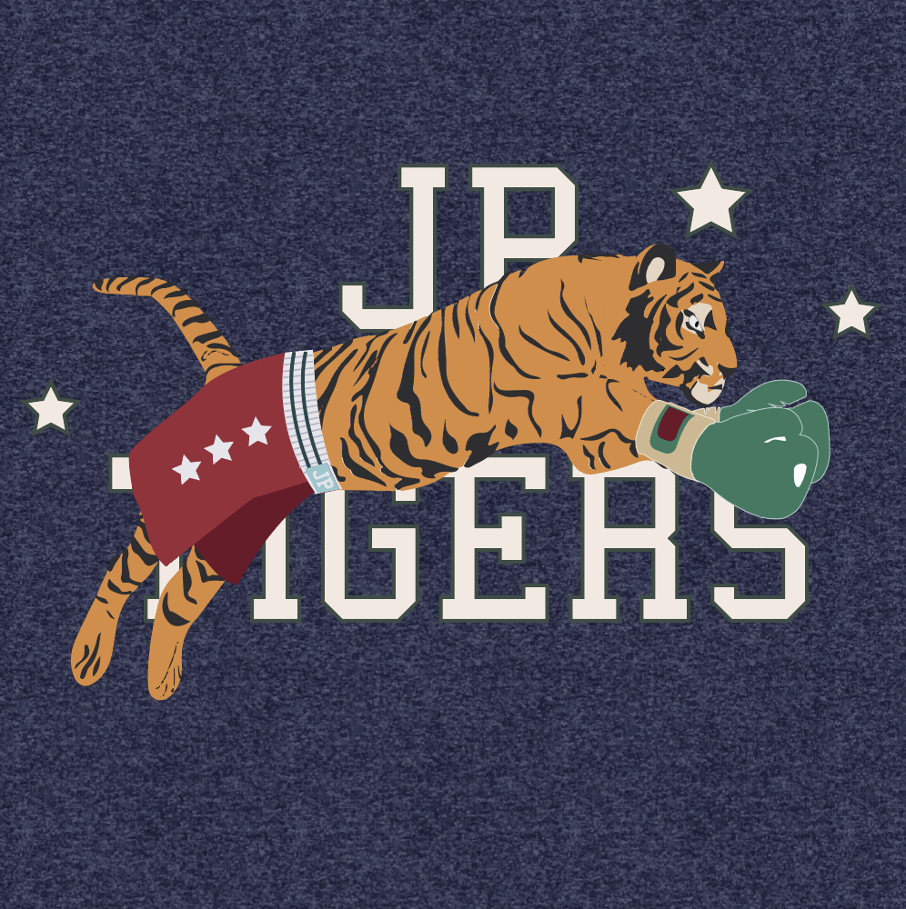 Labels Package - Boxing Tiger (Navy)