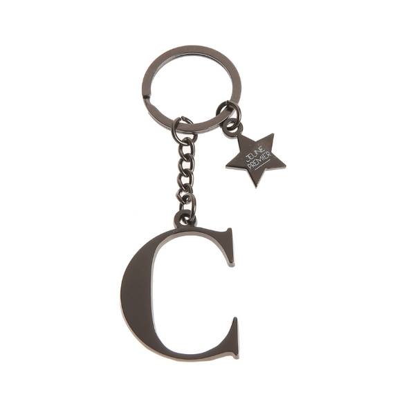 Keychain Letter Black - C